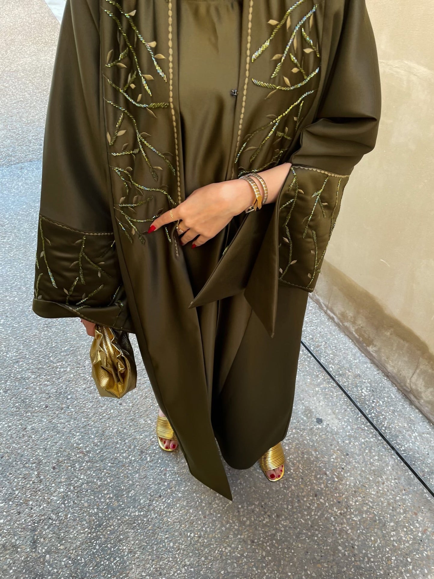 PRE ORDER Nala green abaya set