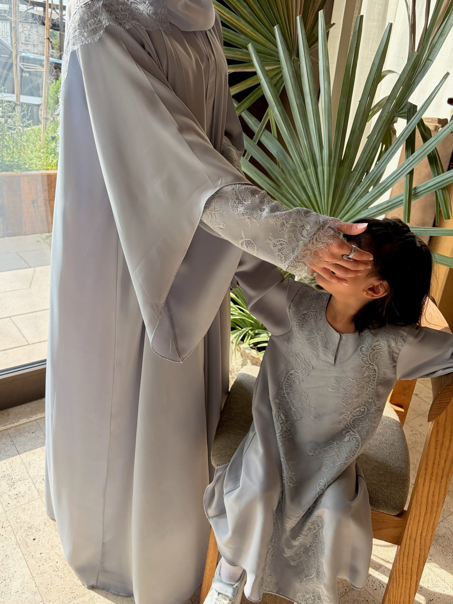 Inaya mini lace abaya & Hijab