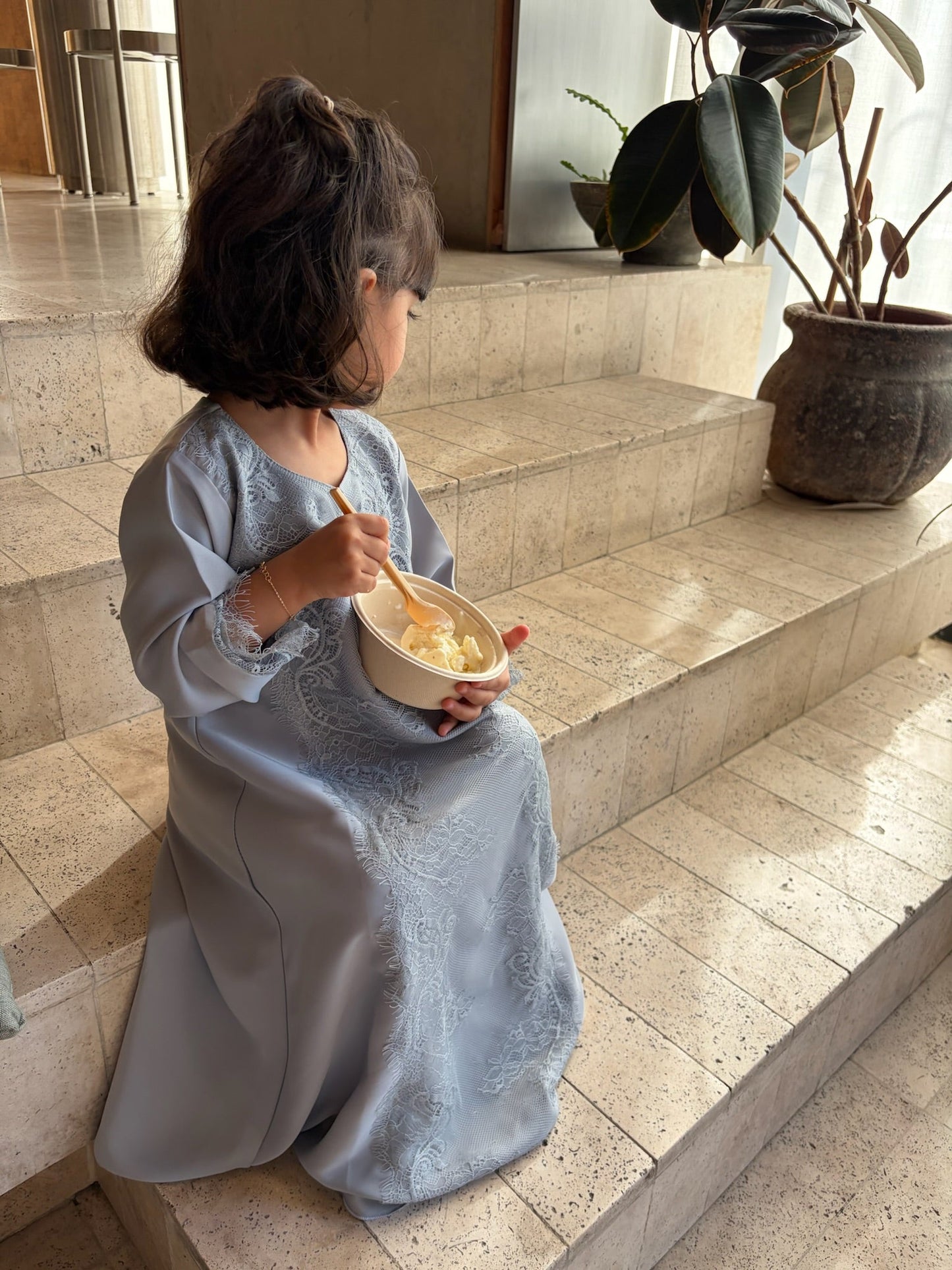 Inaya mini lace abaya & Hijab