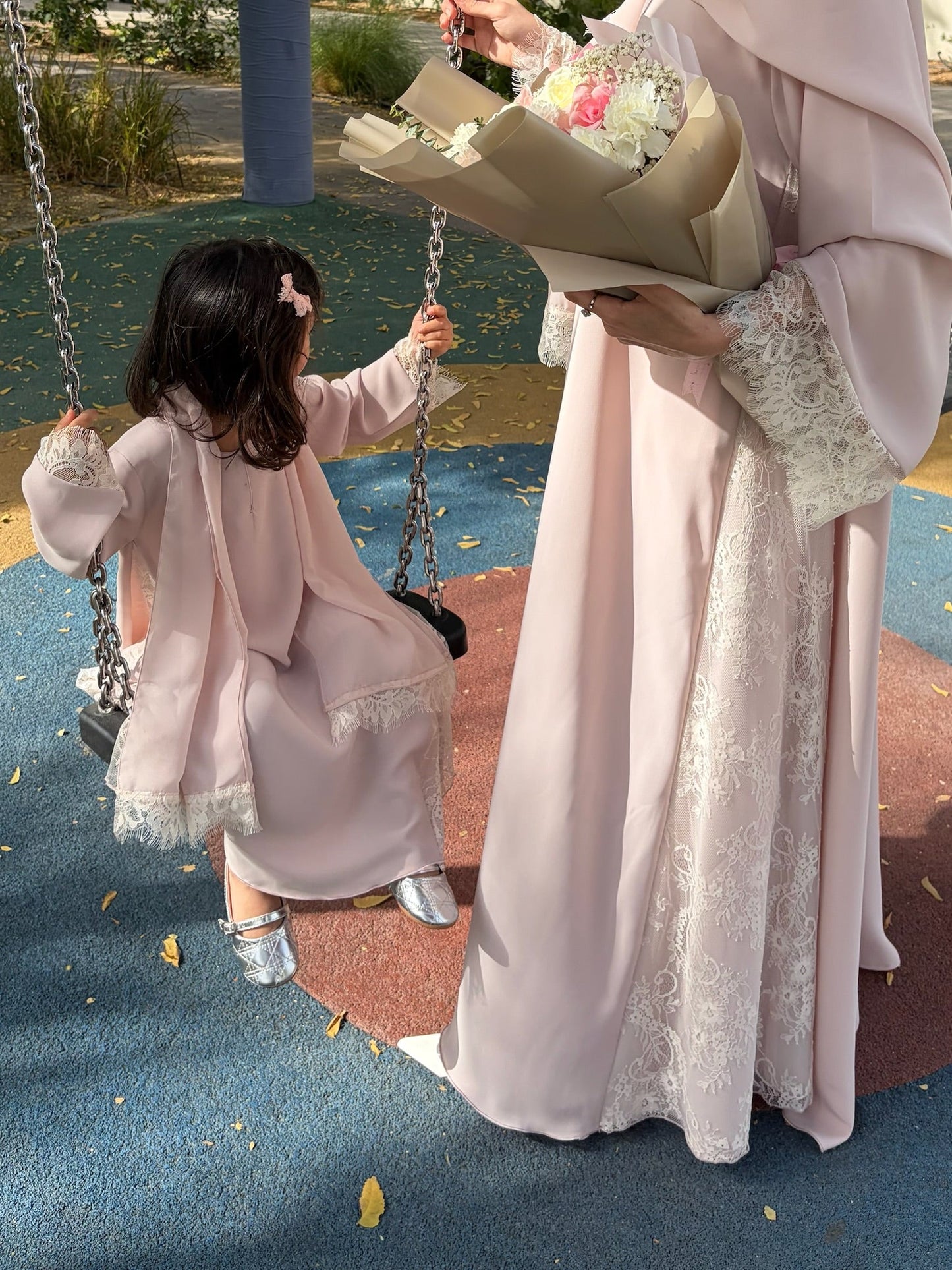 Mini Mai lace abaya & Hijab
